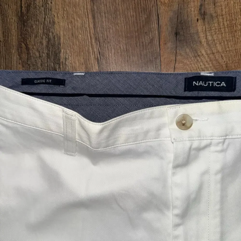 Nautica Shorts White 36W - Picture 2 of 5